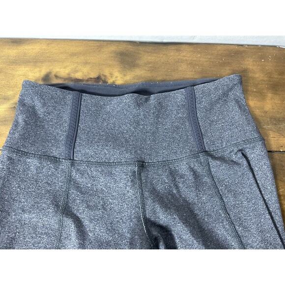 Lululemon Womens Snap Me Up Cropped Leggings Gray Black Low Rise Active Size 4 - Picture 3 of 12
